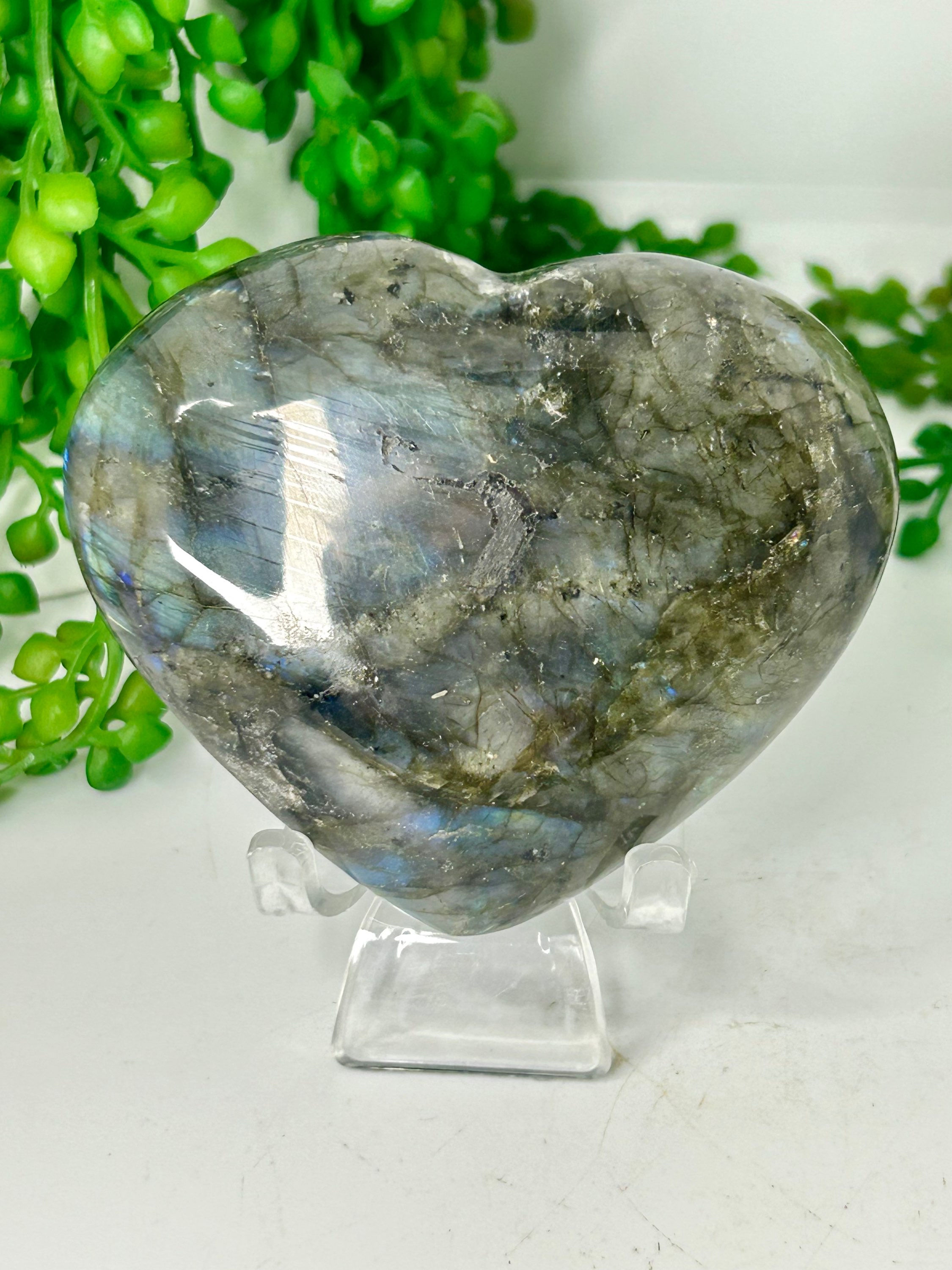Labradorite Heart