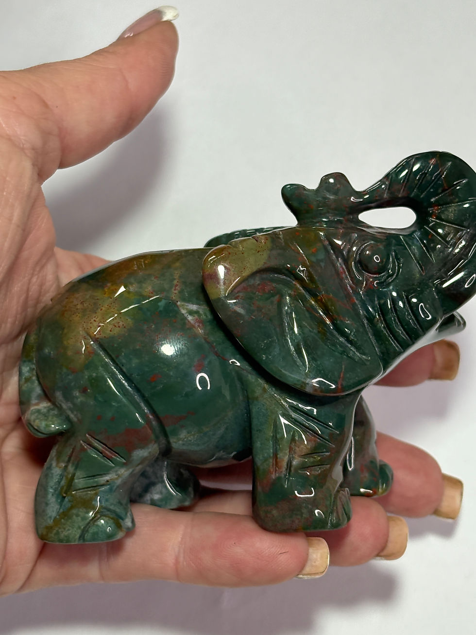 Thumbnail: Ocean Jasper Elephant Carving