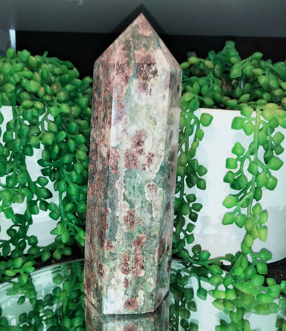 Thumbnail: Green Flower Jasper Rhyolite Tower