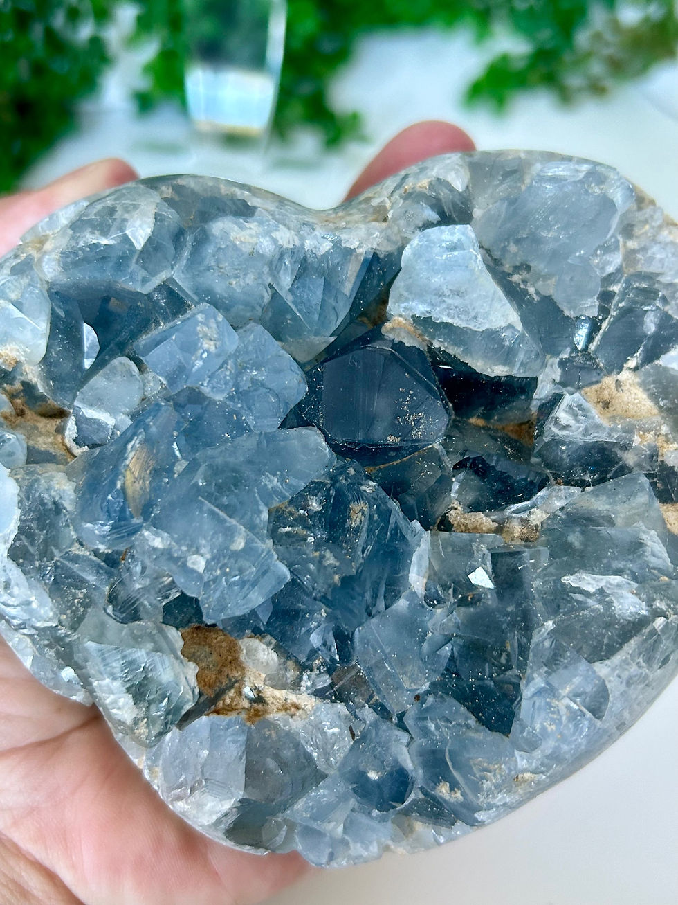 Thumbnail: Celestite Geode Heart