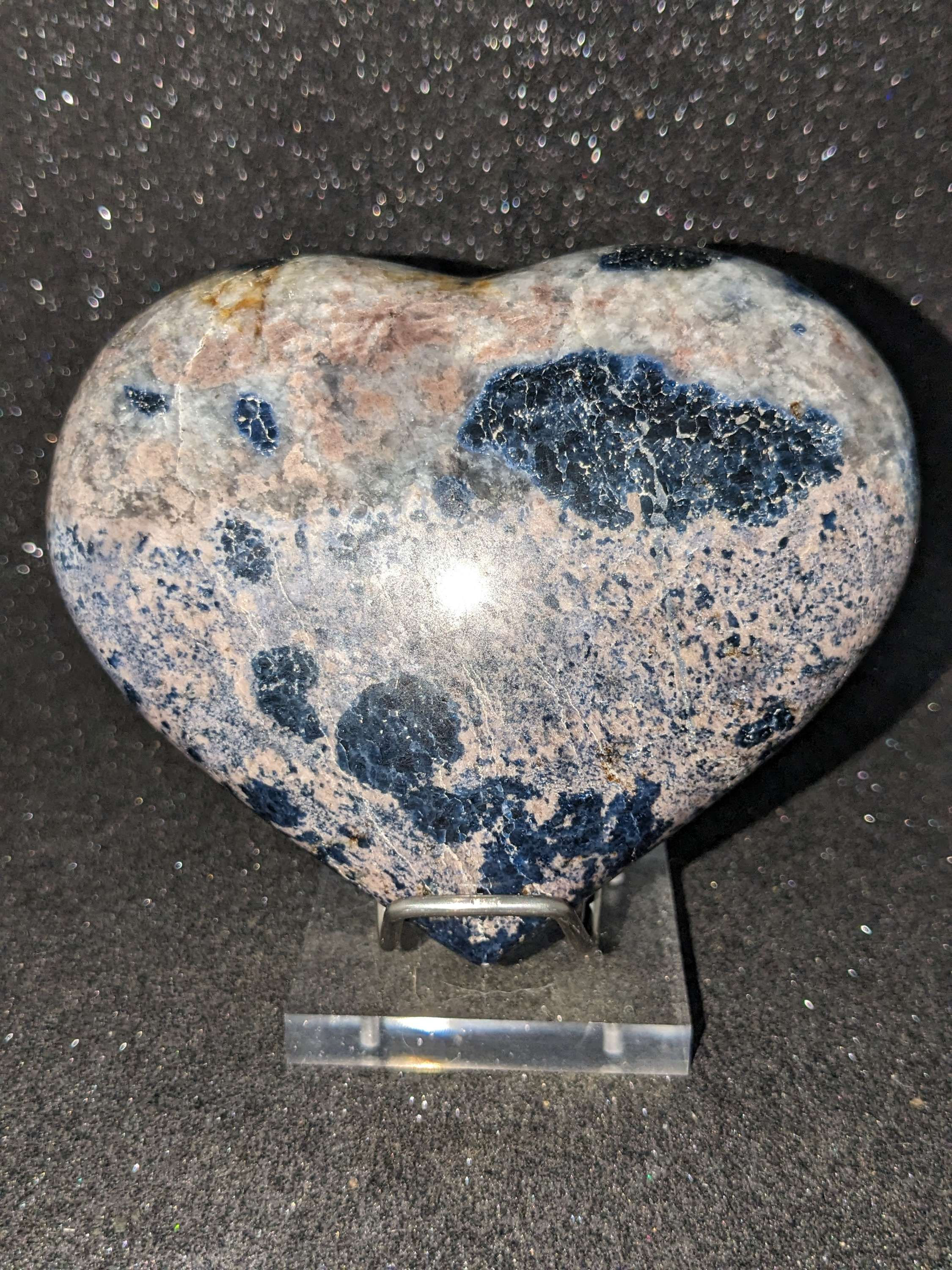 Dumortierite Heart