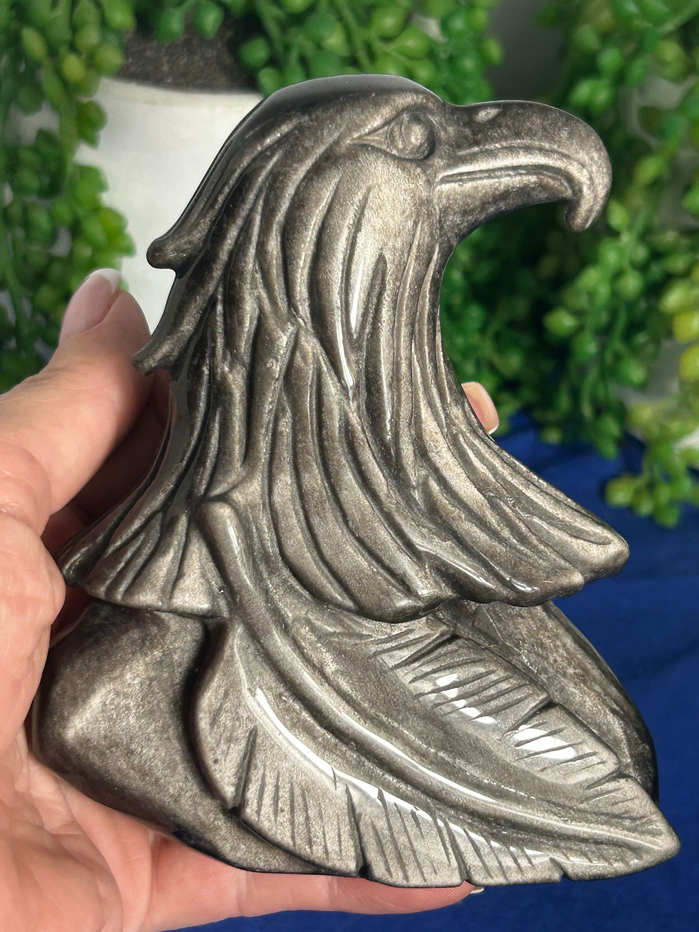 Thumbnail: Silver Sheen Obsidian Eagle