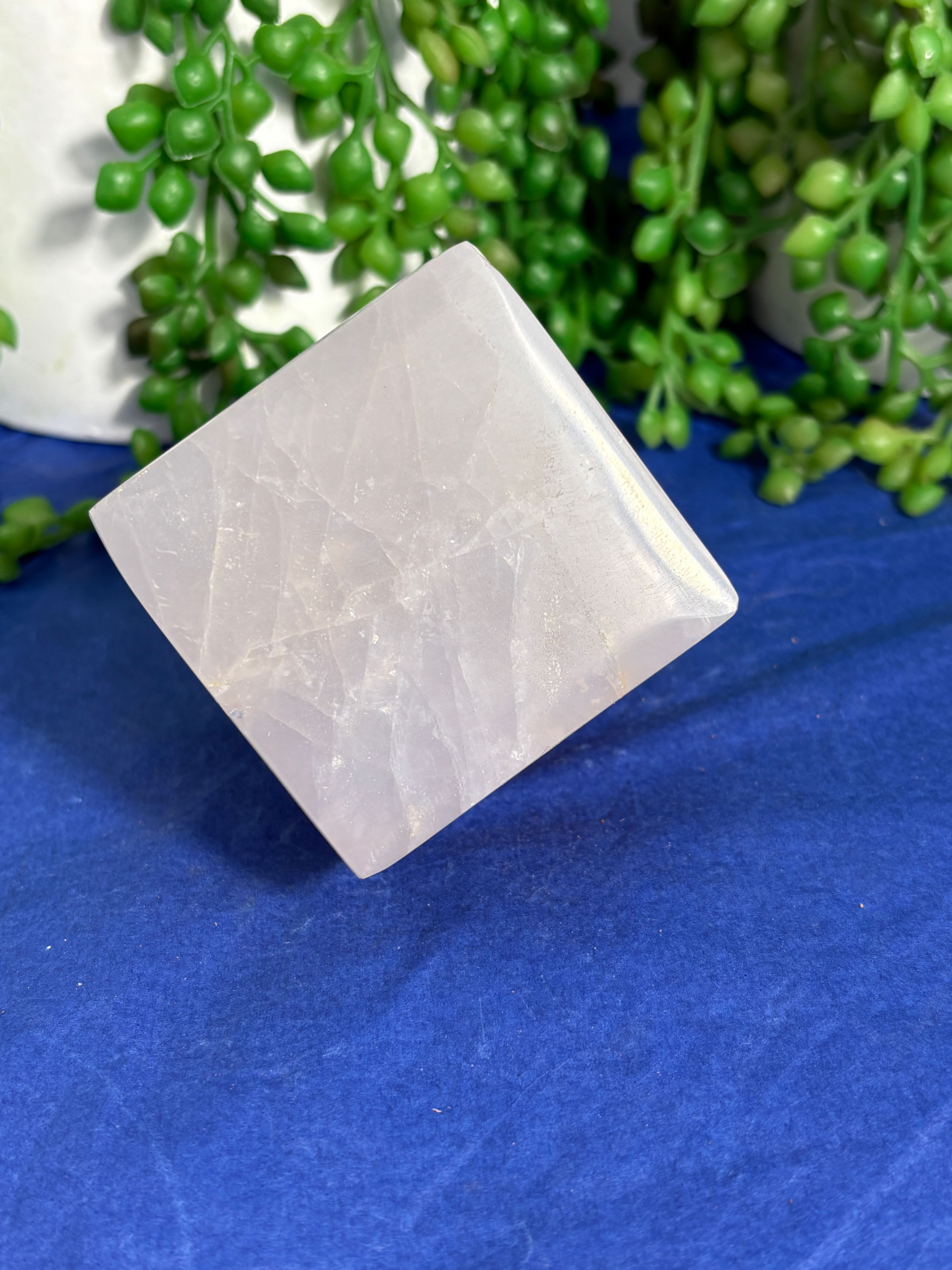 Blue Rose Quartz Infinity Cube