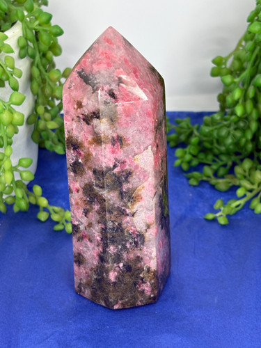 Ice Rhodonite Tower | Crystal D'Lites