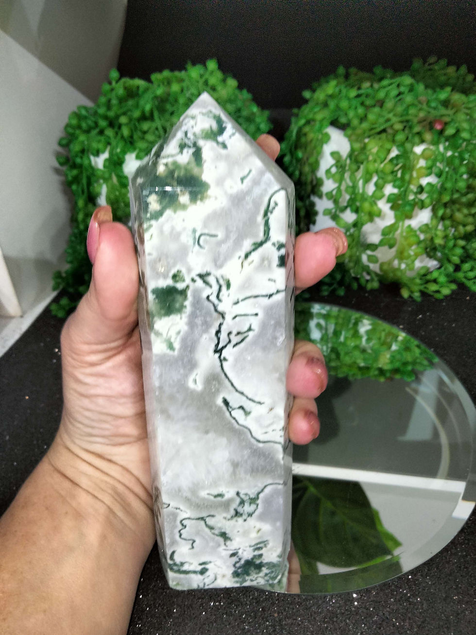 Thumbnail: Moss Agate Tower