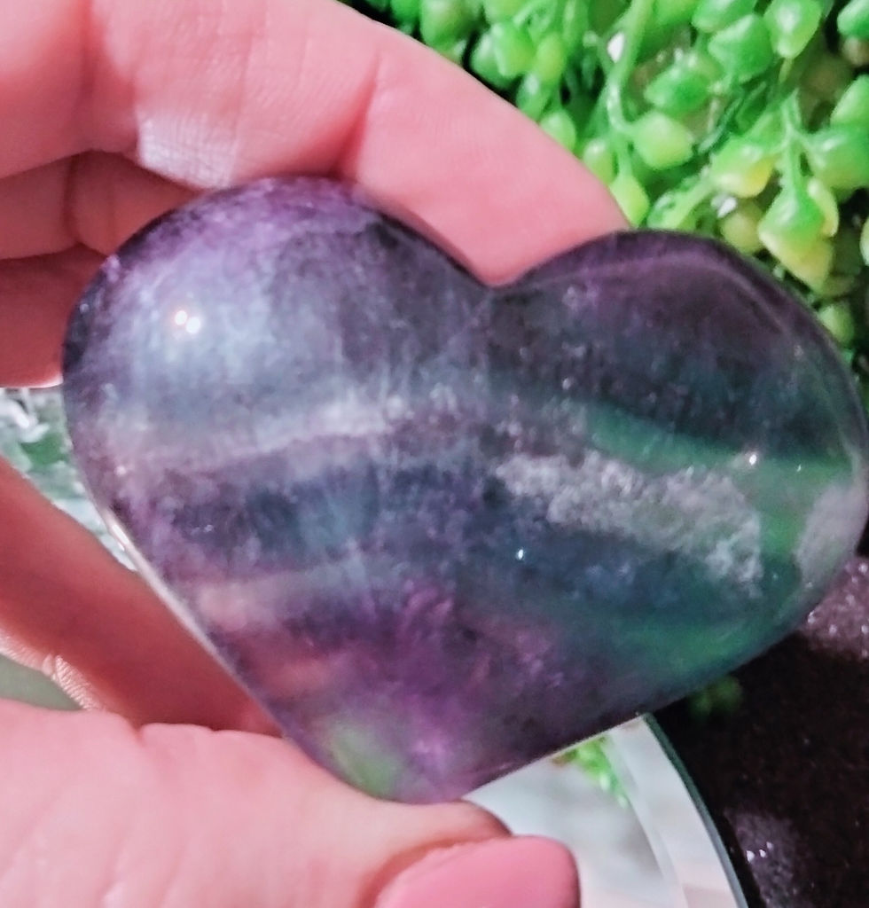 Thumbnail: Rainbow Fluorite Heart
