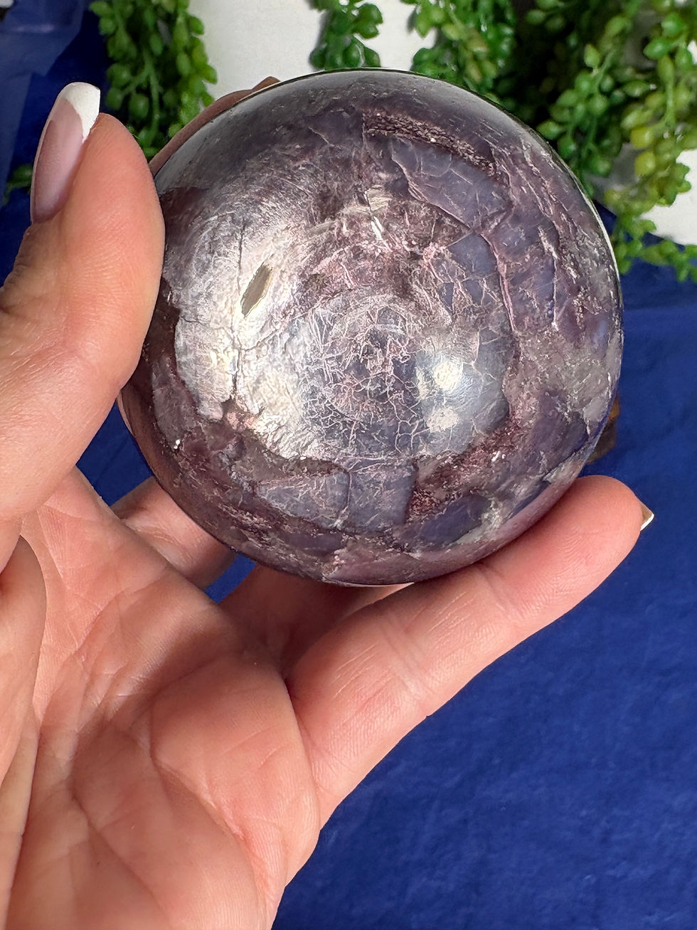 Thumbnail: Gem Lepidolite (Purple Mica) Sphere