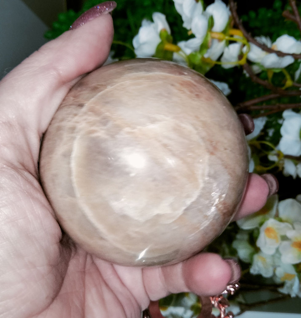 Thumbnail: Peach Moonstone Sphere