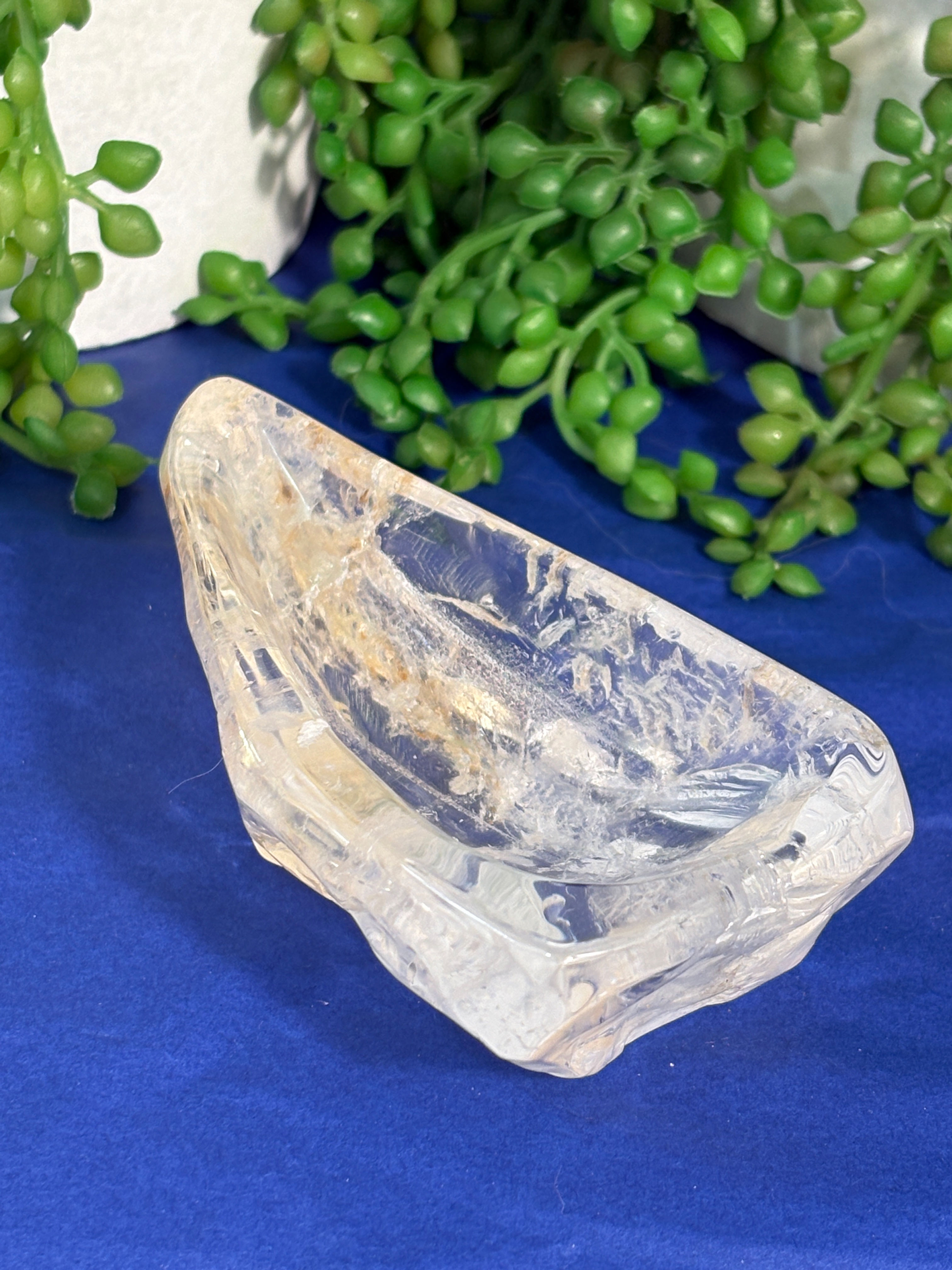 Clear Quartz with Golden Healer Bowl
