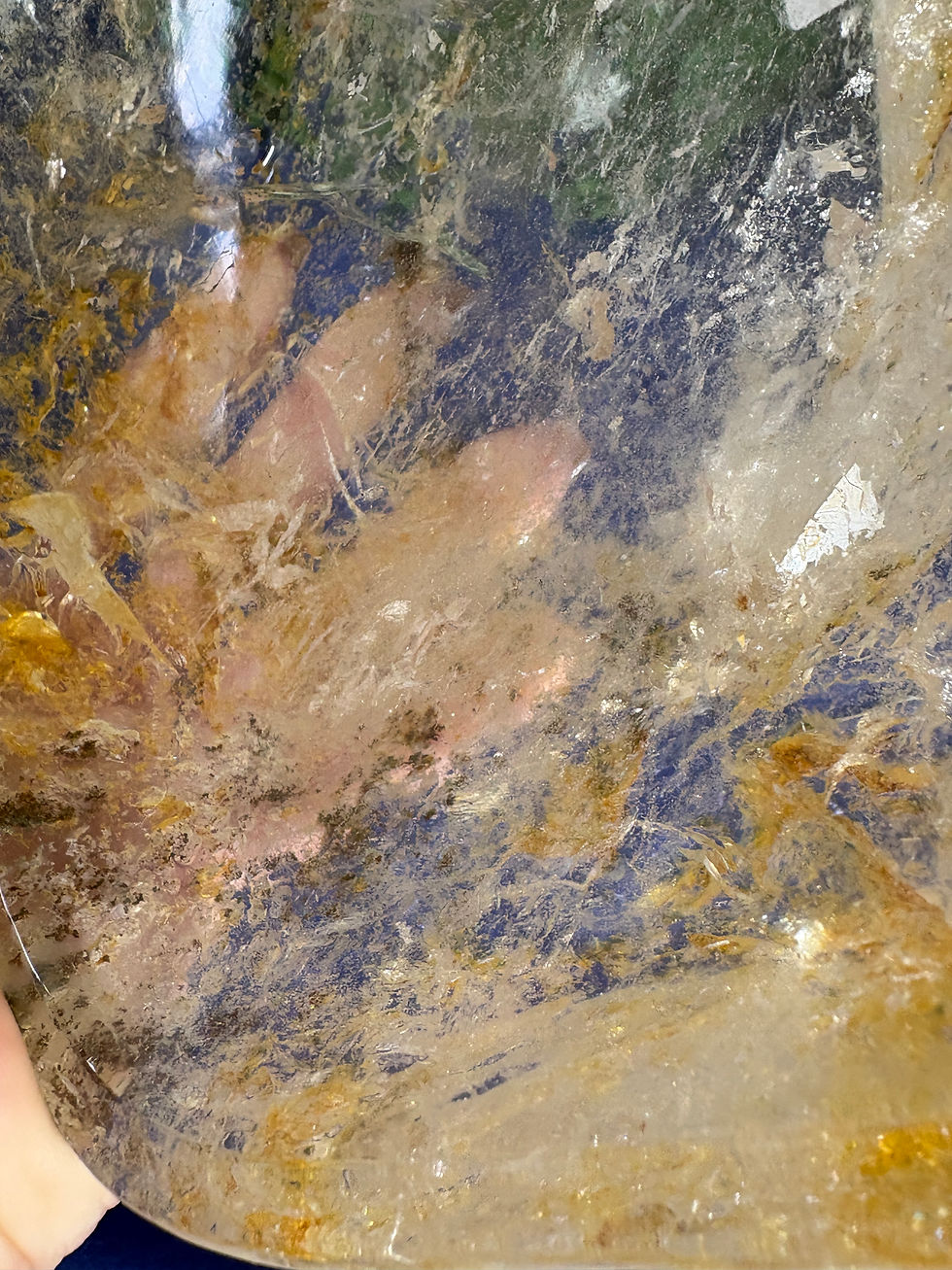 Thumbnail: Clear Quartz with Golden Healer Bowl