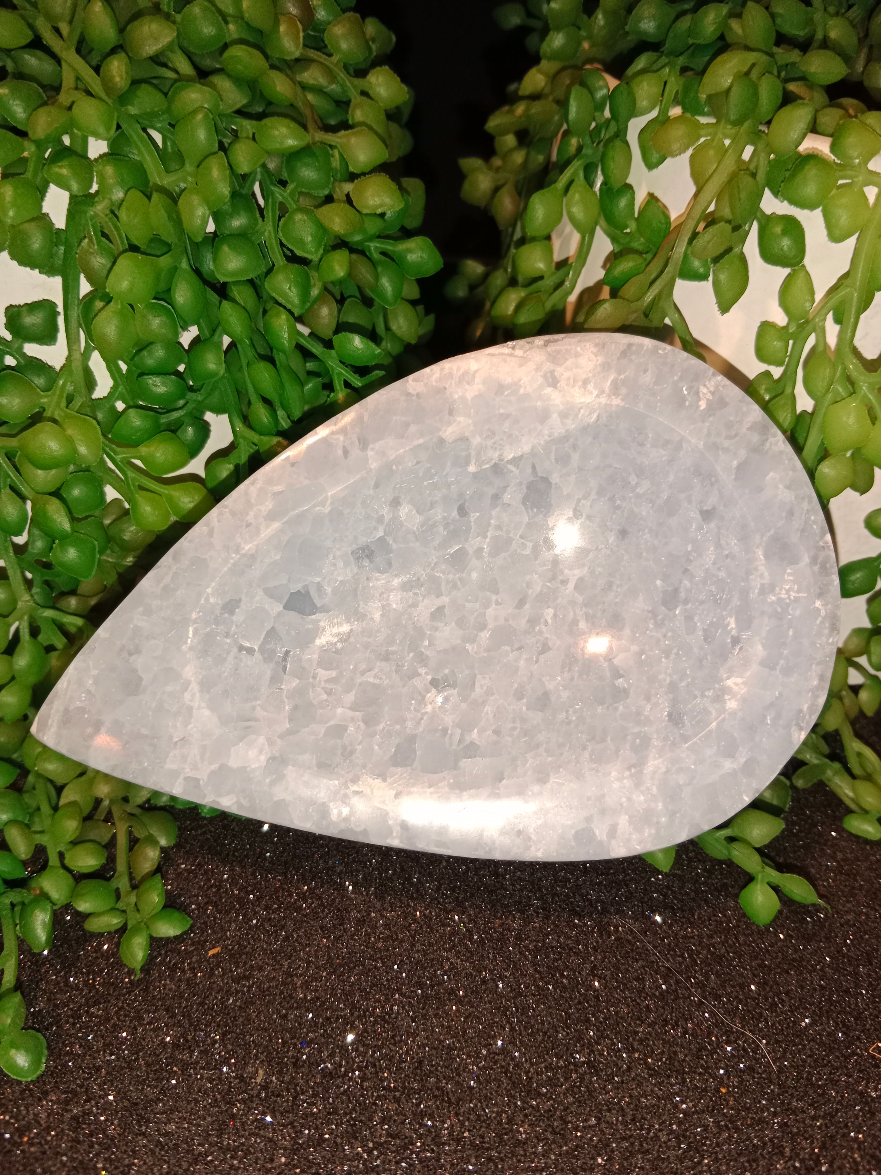 Blue Calcite Tear Drop Bowl
