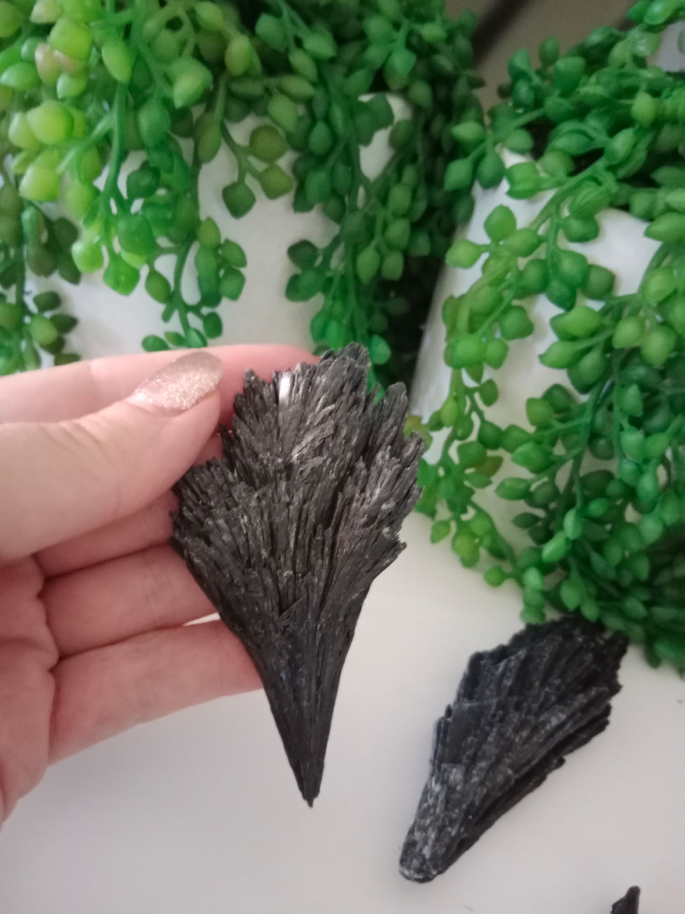 Thumbnail: Raw Black Kyanite Fan