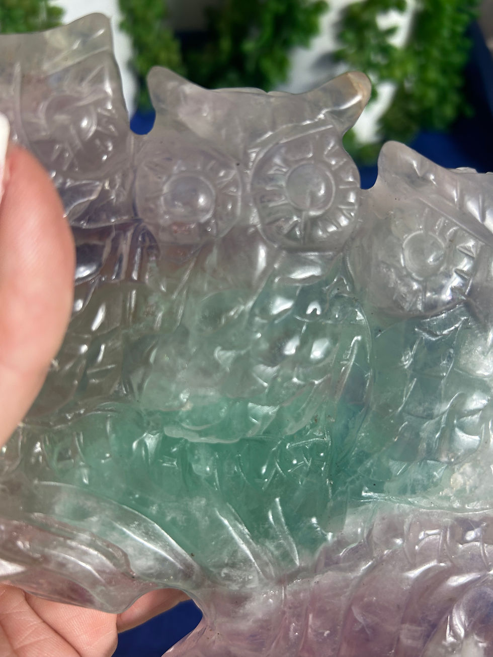 Thumbnail: Fluorite Owl Carving