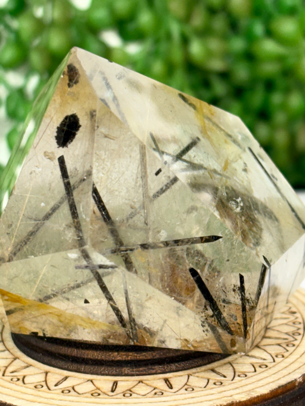 Thumbnail: Black Tourmaline in Quartz Freeform