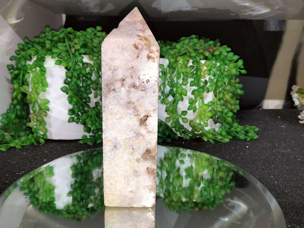 Thumbnail: Pink Amethyst Druzy Tower