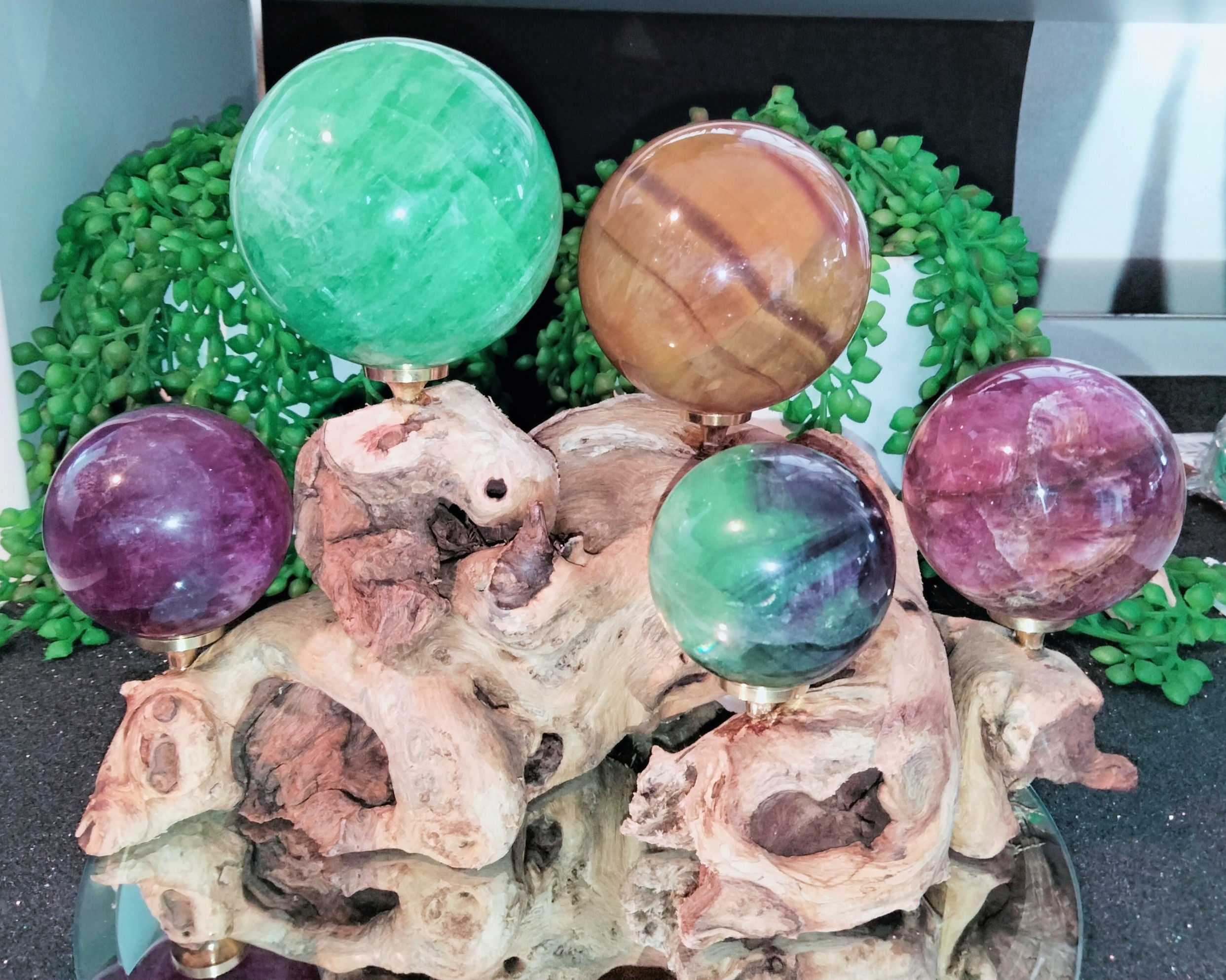 Drift Wood 5 Sphere Stand