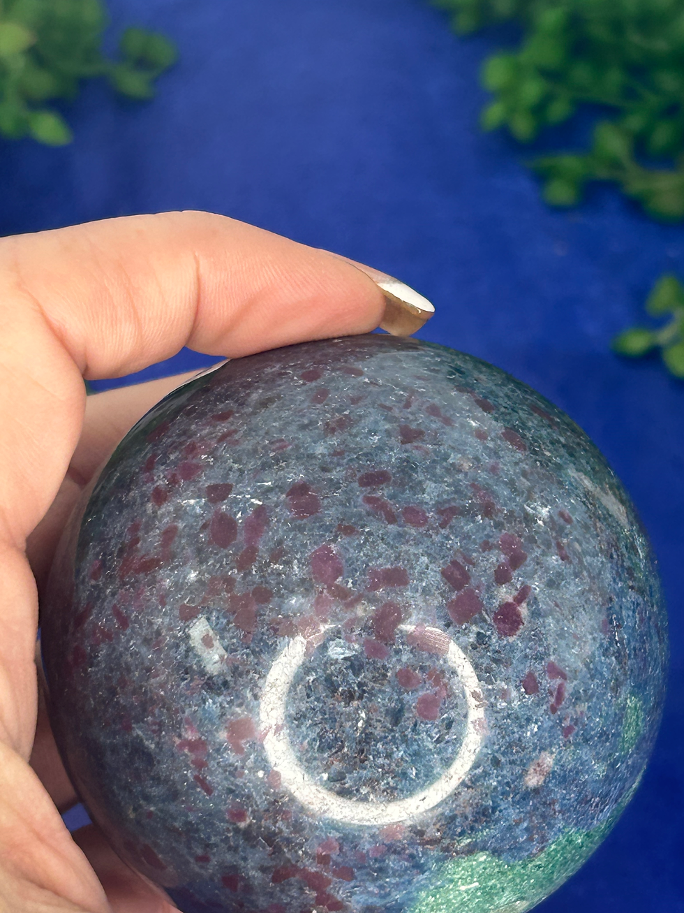 Thumbnail: Ruby in Kyanite with Fuschite Sphere