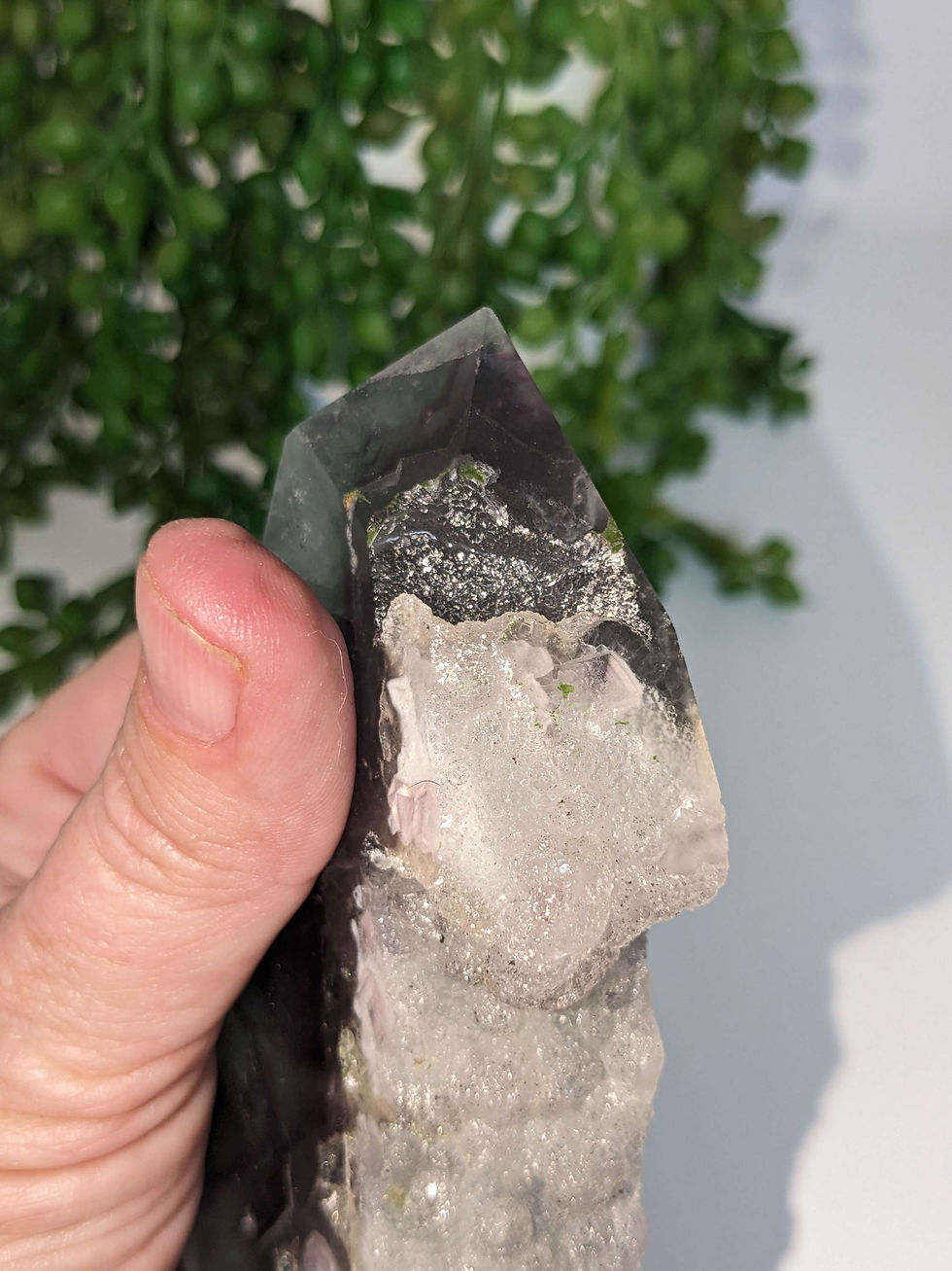 Thumbnail: Fluorite Tower with Raw Edge