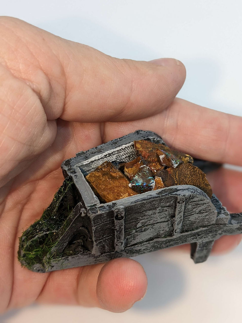 Thumbnail: Boulder Opal Miners Wheelbarrow