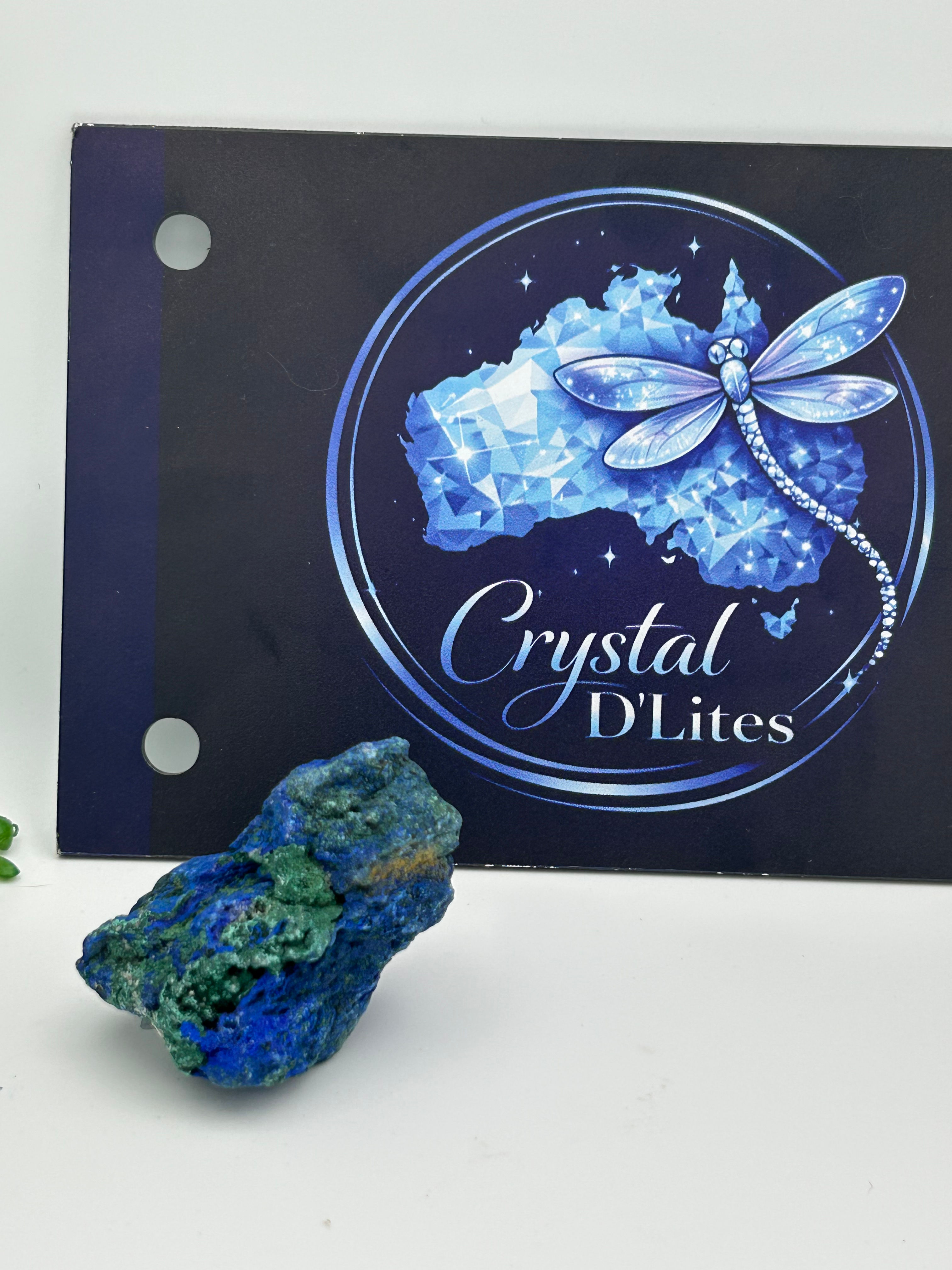 Raw Azurite with Malachite
