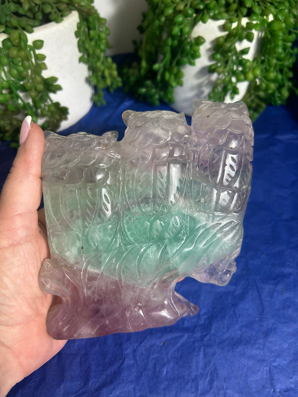 Thumbnail: Fluorite Owl Carving