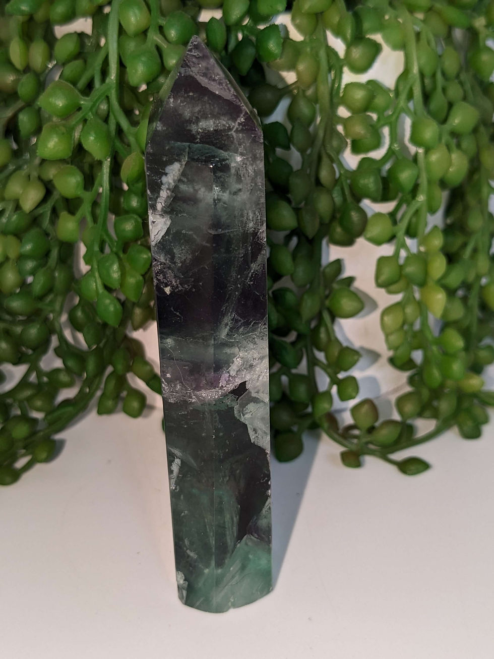 Thumbnail: Fluorite Tower with Raw Edge