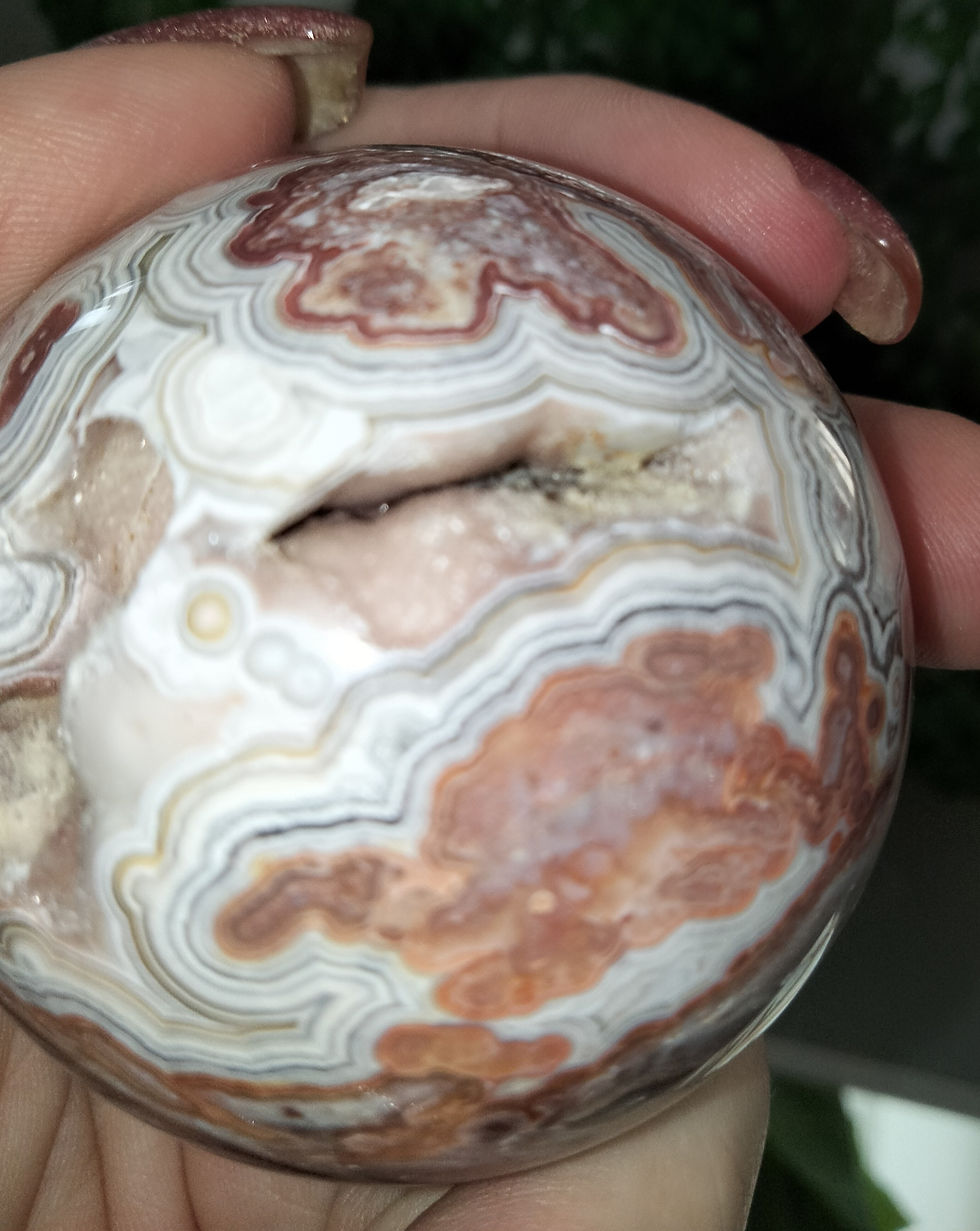 Thumbnail: Mexican Crazy Lace Agate Sphere