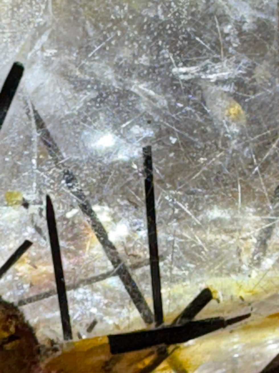 Thumbnail: Black Tourmaline in Quartz Freeform