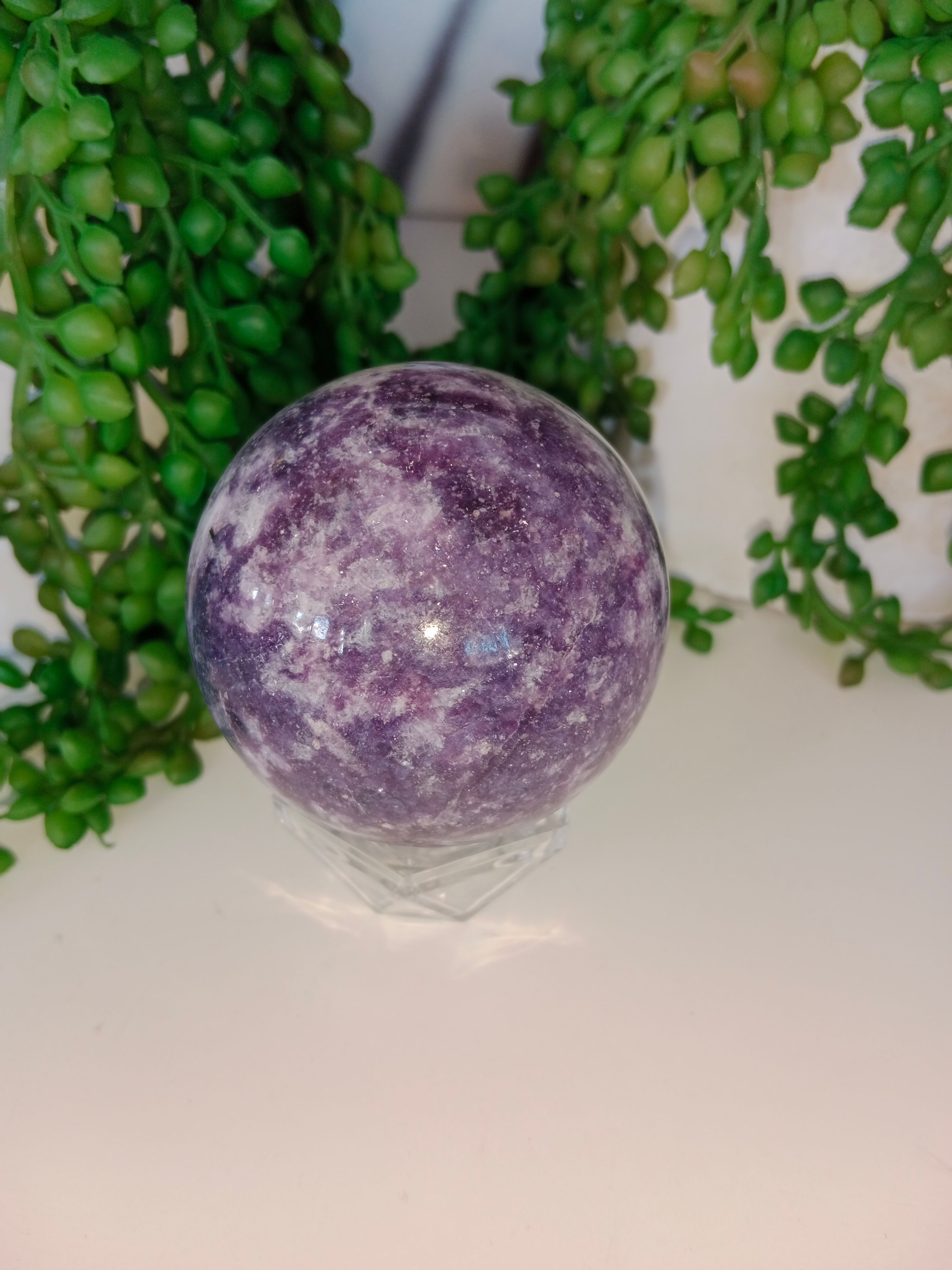 Purple Mica (Lepidolite) Sphere