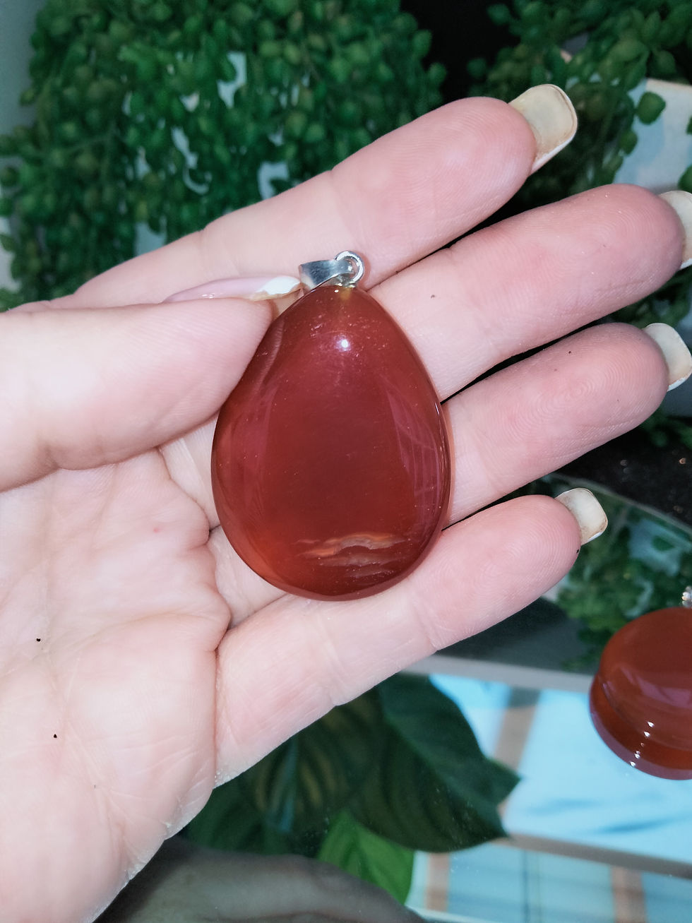 Thumbnail: Carnelian Drop Pendant