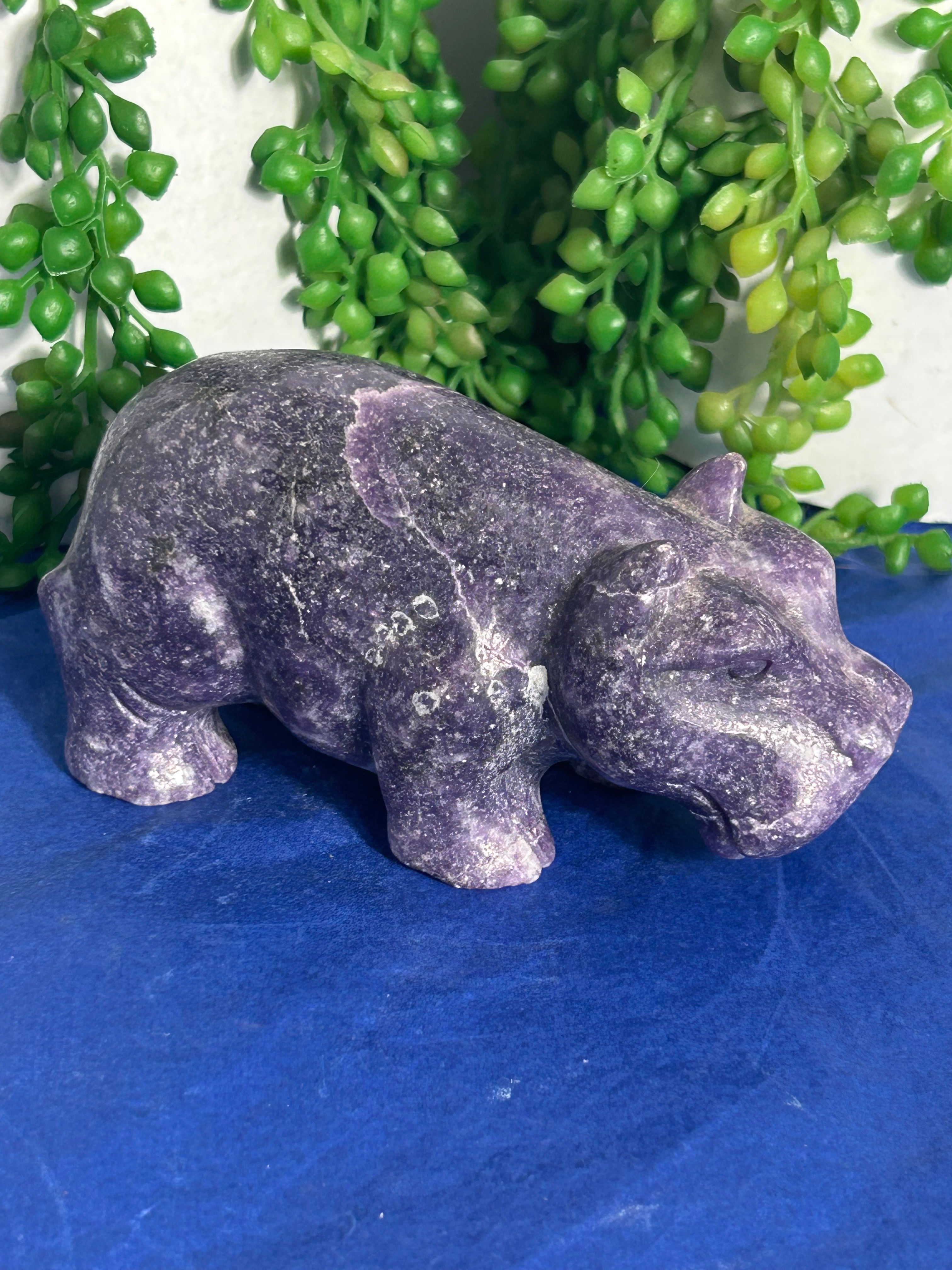 Lepidolite Hippo