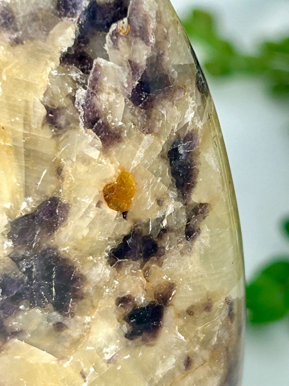 Thumbnail: Purple Fluorite in Calcite Free Form