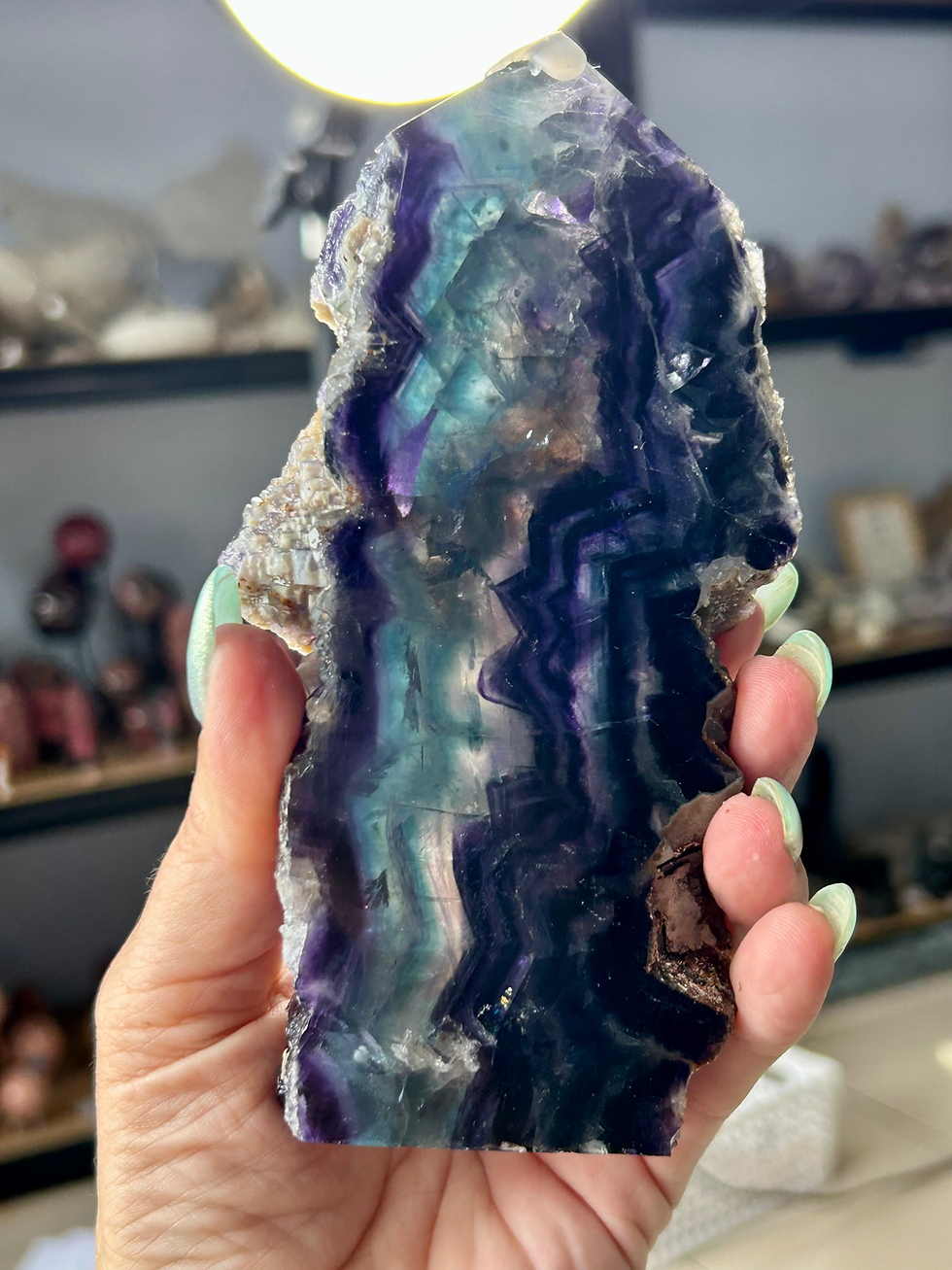Thumbnail: Fluorite Tower with Double Raw Edges