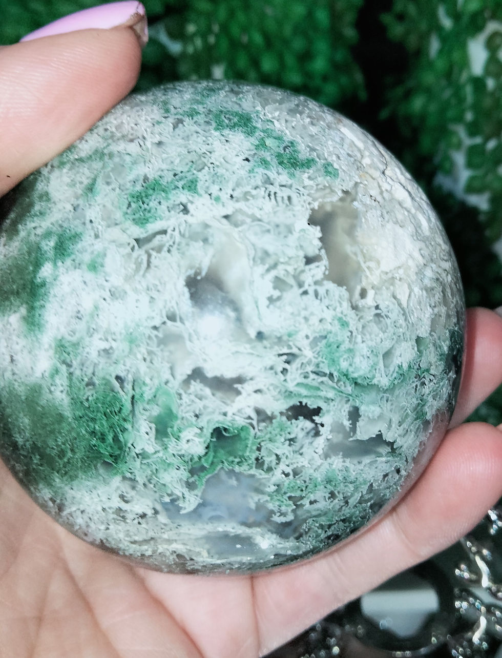 Thumbnail: Moss Agate Sphere