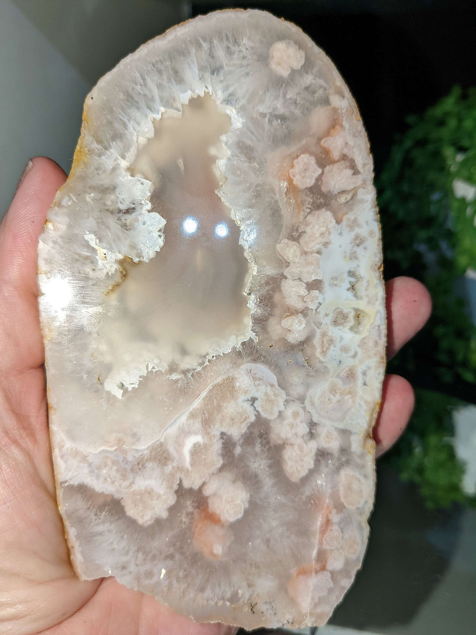 Thumbnail: Pink Amethyst x Flower Agate Slab