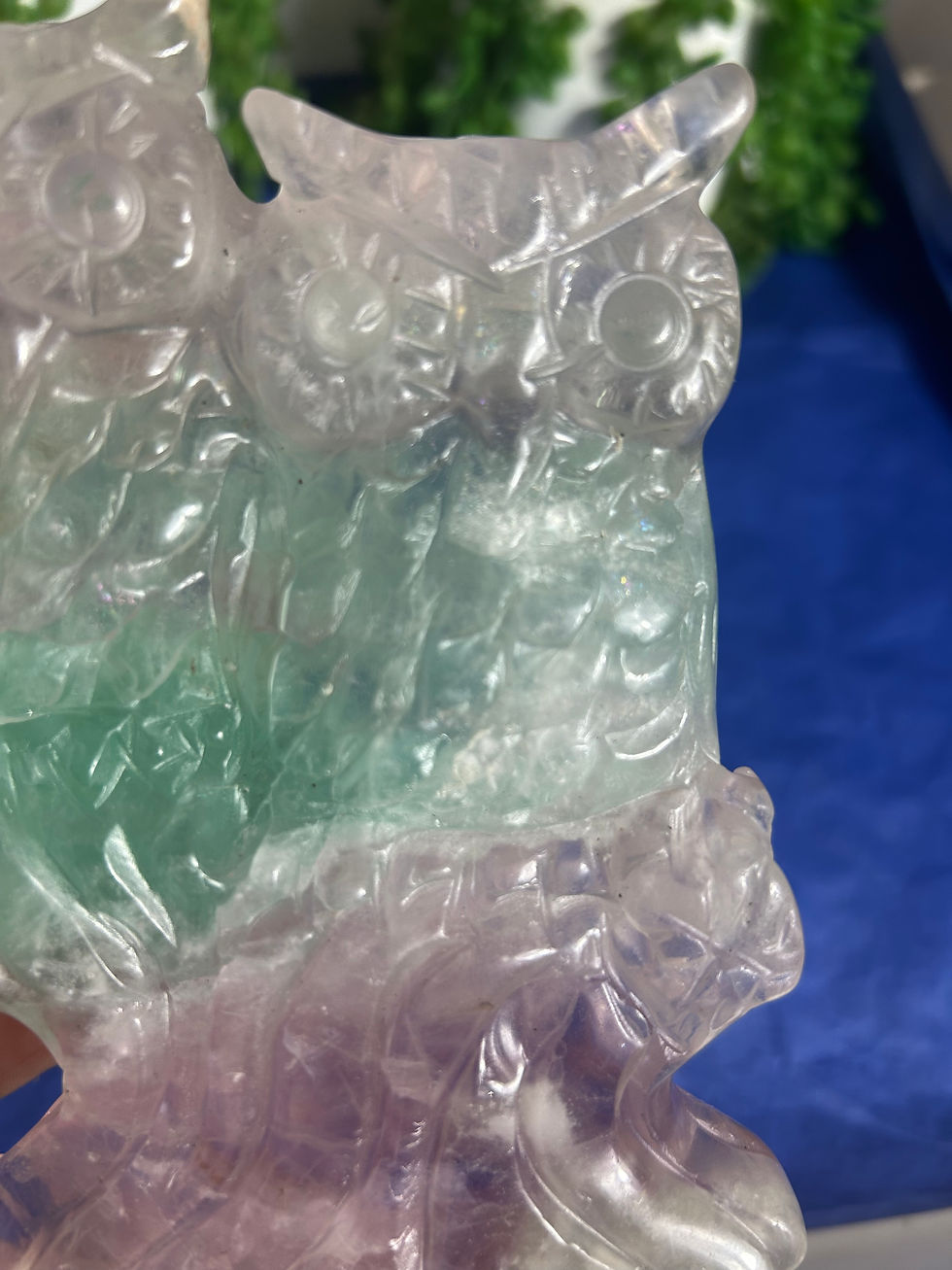 Thumbnail: Fluorite Owl Carving