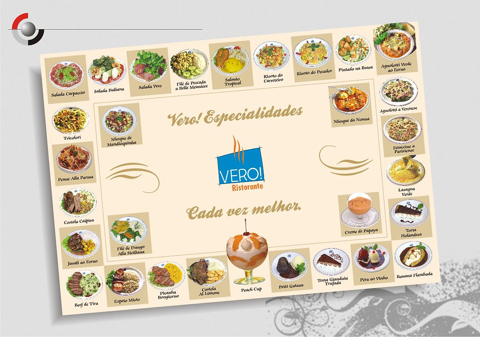 Impressão de jogo americano