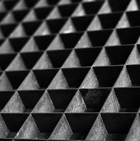 close up of metal grate texture