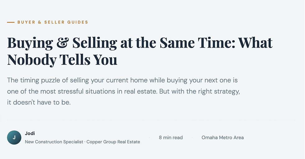 Buying & Selling at the Same Time: What Nobody Tells You!