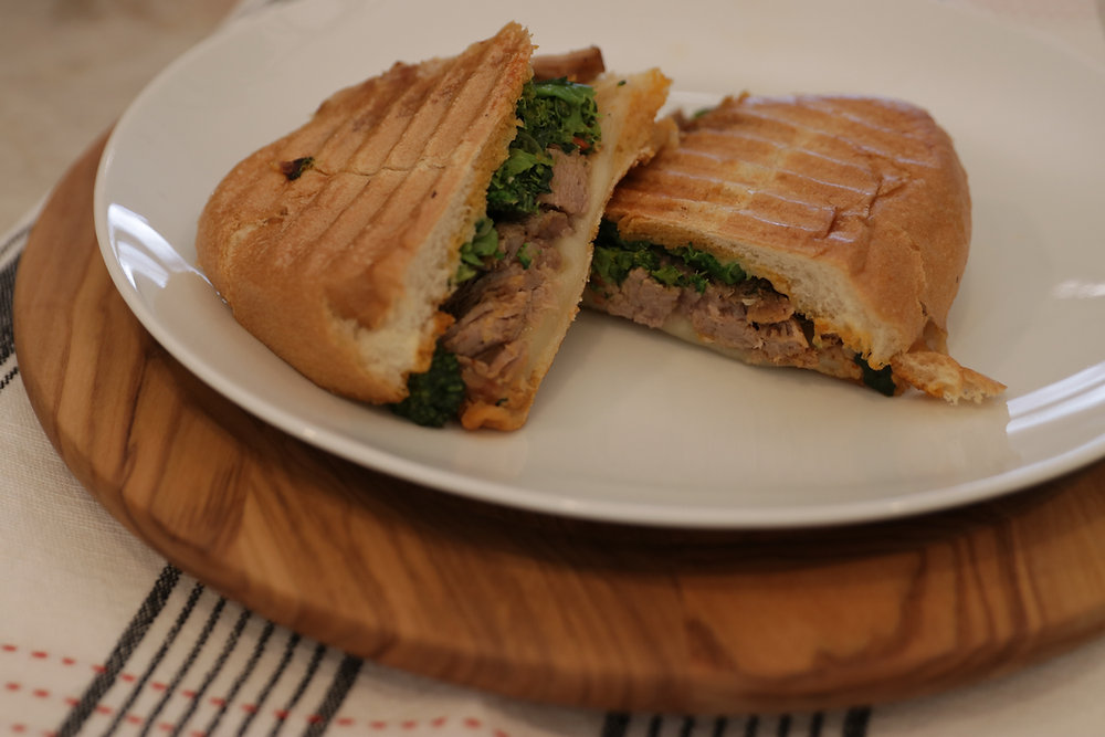 Philly Pork and Broccoli Rabe Sandwich