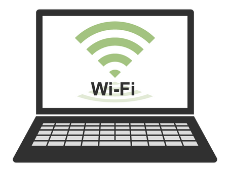 各部屋にノートパソコン設置！Wi-Fi完備！