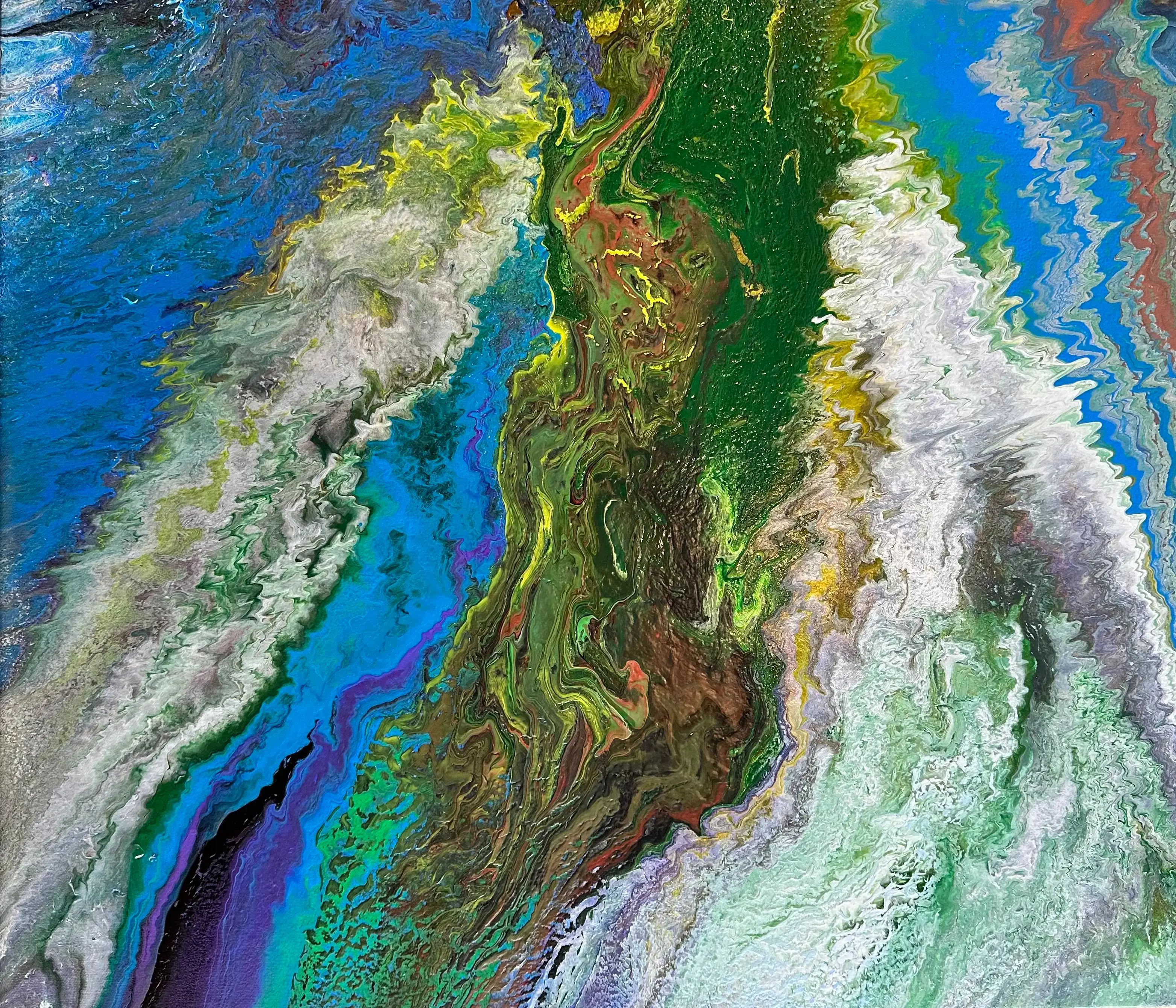 Mother Earth 2.0 Original Abstract Spiritual Art Painting on Canvas