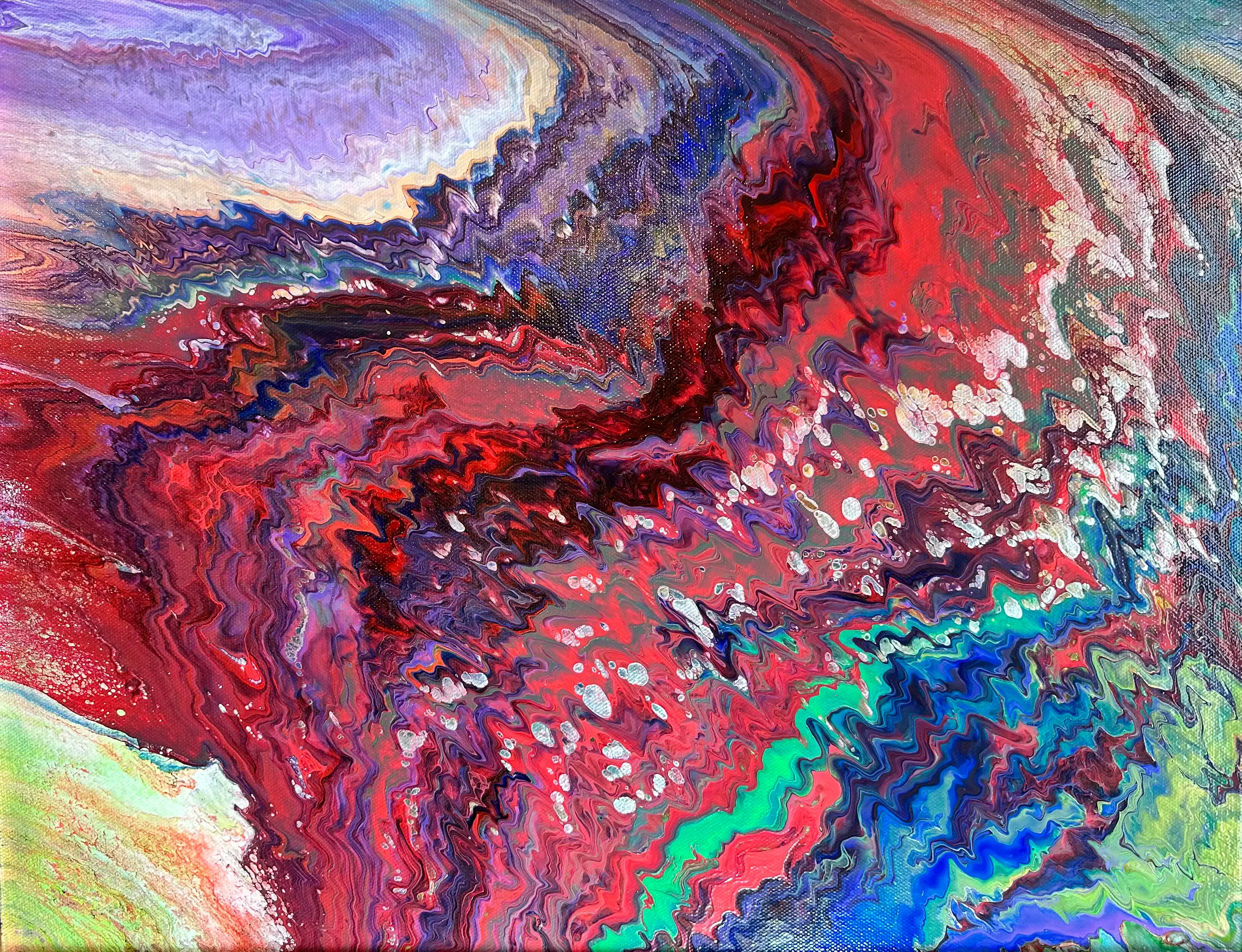 Lions Gate 888 Original Abstract Spiritual Art Painting on Canvas