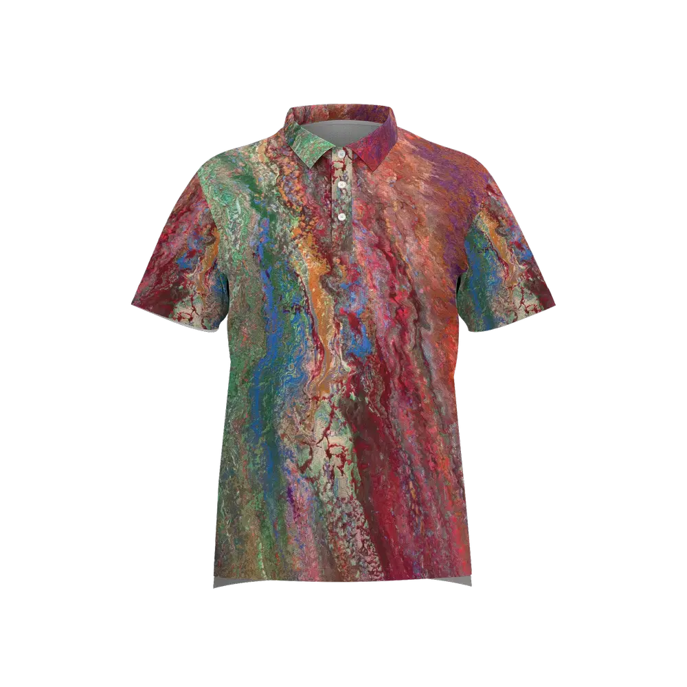 Possibilities Men's Performance Mesh Sports Polo Shirt-Lightweight