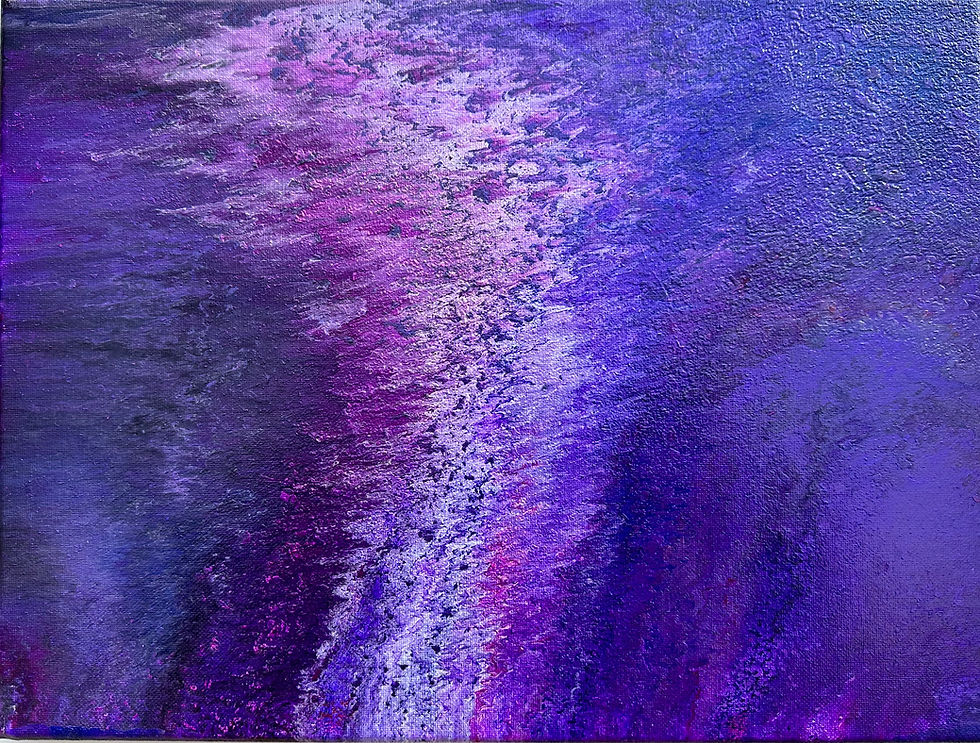 Crown Chakra Balancing Original Abstract Spiritual Art Painting on Canvas