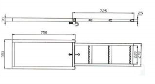 Миниатюра: Лестница выдвижная трехступенчатая