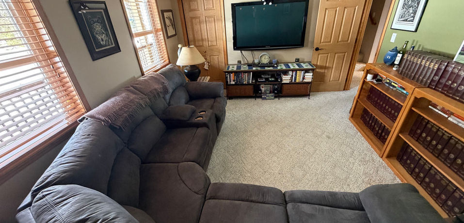 Enjoy the cozy TV Room to watch a movie