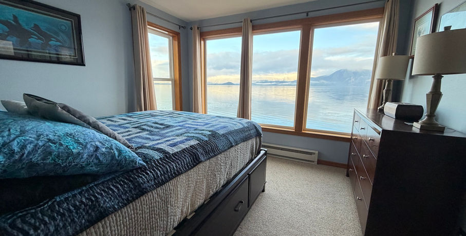 The Orca Bedroom has the best view in the house.