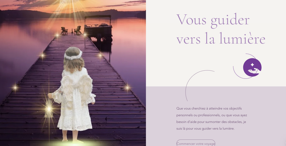 Création Site internet Les Âmes de Lumière