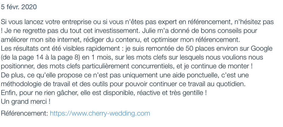 Avis clients